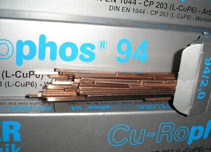 Мідно-фосфорний  тугоплавкий Cu-Rophos 94 Felder, CuP6 (94Cu 6P) 2.0 мм