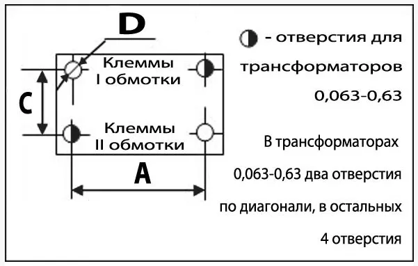 Трансформаторы ОСП и ОСПР чертеж jpeg