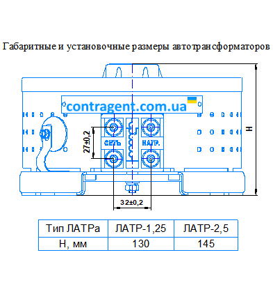 Автотрансформатор ЛАТР-1,25 (5А); ЛАТР-2,5 (10А)