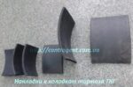 Накладка фрикционная тормоза ТКГ-160 Накладка фрикционная тормоза ТКГ-200 Накладка фрикционная тормоза ТКГ-300 (140х183х8)
