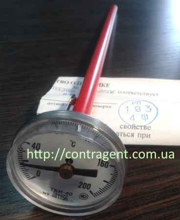 tbi-25 tbi-40 termometr bimetallicheskij igolchatyj pokazyvayushhij
