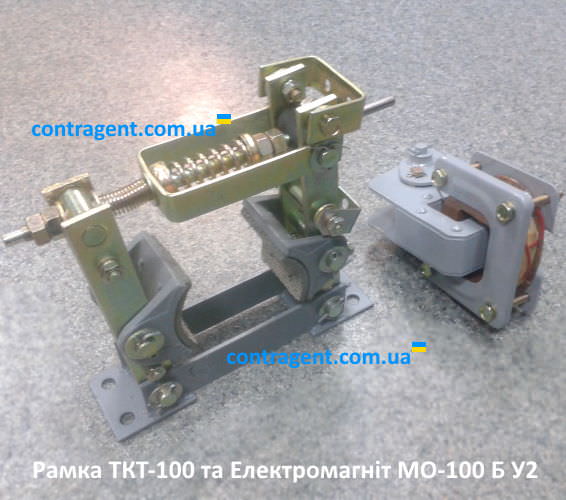 ramka-tormoza-tkt-100-200-300_magnit_MO-100 Рамка тормоза ТКТ-100, Тормозной магнит МО-100 Б (380В; 220В ПВ40%). Тормоз колодочный с приводом ТКТ