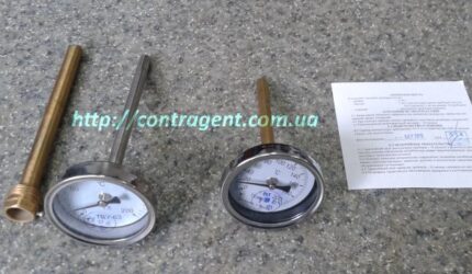 Термометр биметаллический ТБУ-63, ТБУ-100 (аналог ТБИ-25, ТБИ-40)