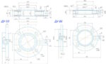 Затвор дисковый поворотный трансформаторный ДУ-50 (ДУ-80, ДУ-100, ДУ-125) чертеж